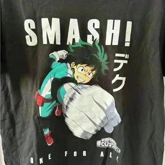 Funimation My Hero Academy Deku Smash t-shirt ~ M - Picture 3 of 4